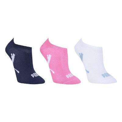 Kit Meia Puma Invisível Esportiva C/ 3 Pares Feminina