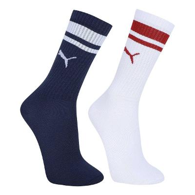 Kit Meia Puma Cano Longo Esportiva C/ 2 Pares Masculina
