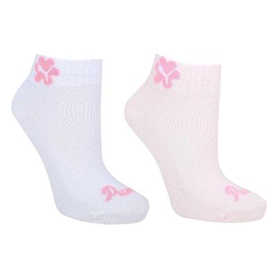 Kit Meia Cano Baixo Infantil Puma C/ 2 Pares Menina
