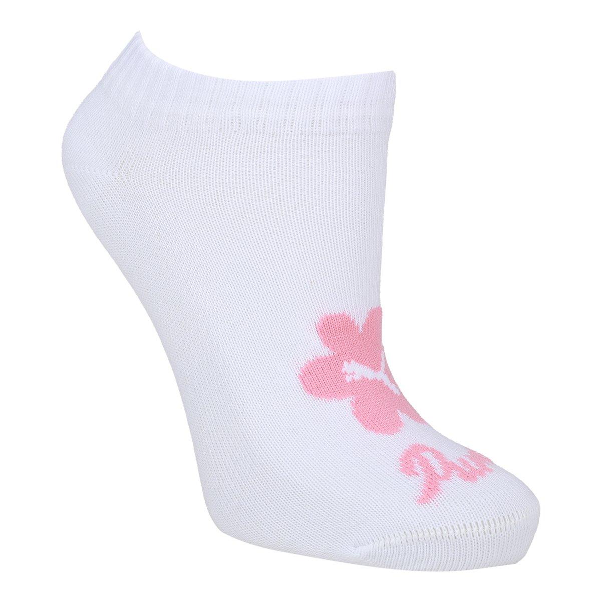 Kit Meia Sapatilha Infantil Puma C/ 2 Pares Menina - 2