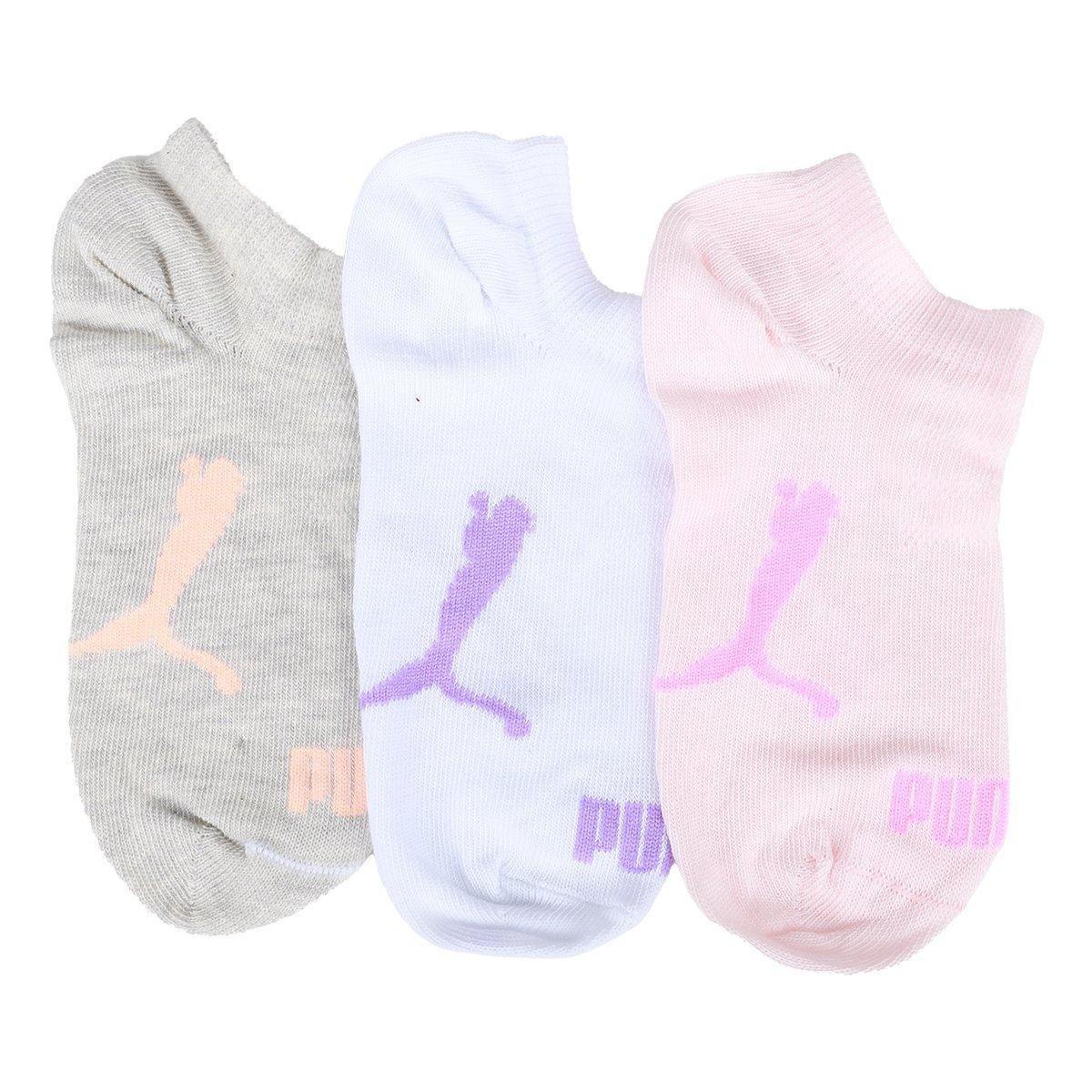 Kit Meia Sapatilha Infantil Puma C/ 3 Pares Menina - 5