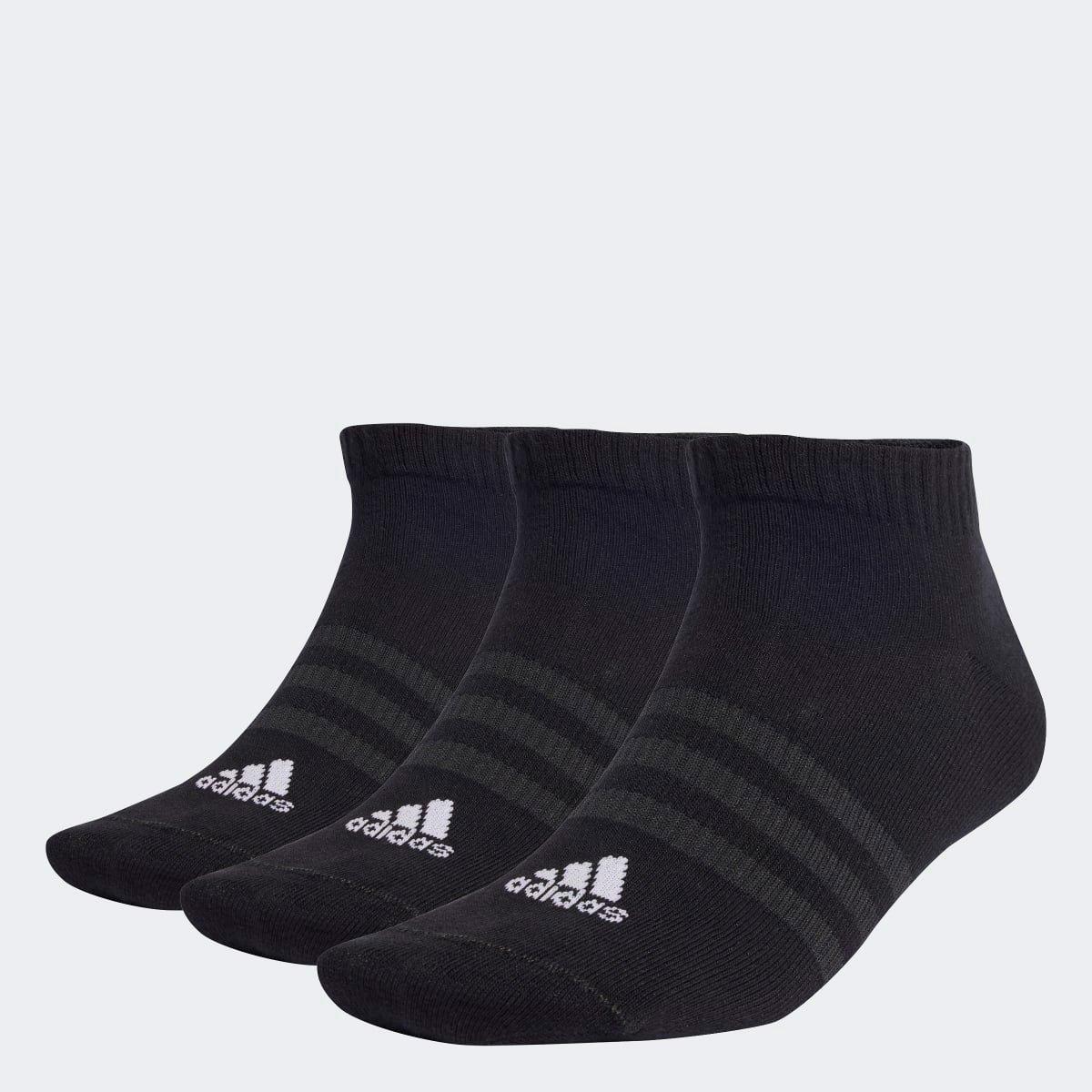 Kit Meia Adidas Cano Baixo Sportswear c/ 3 Pares - 1