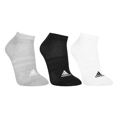 Kit Meia Adidas Cano Baixo Sportswear c/ 3 Pares