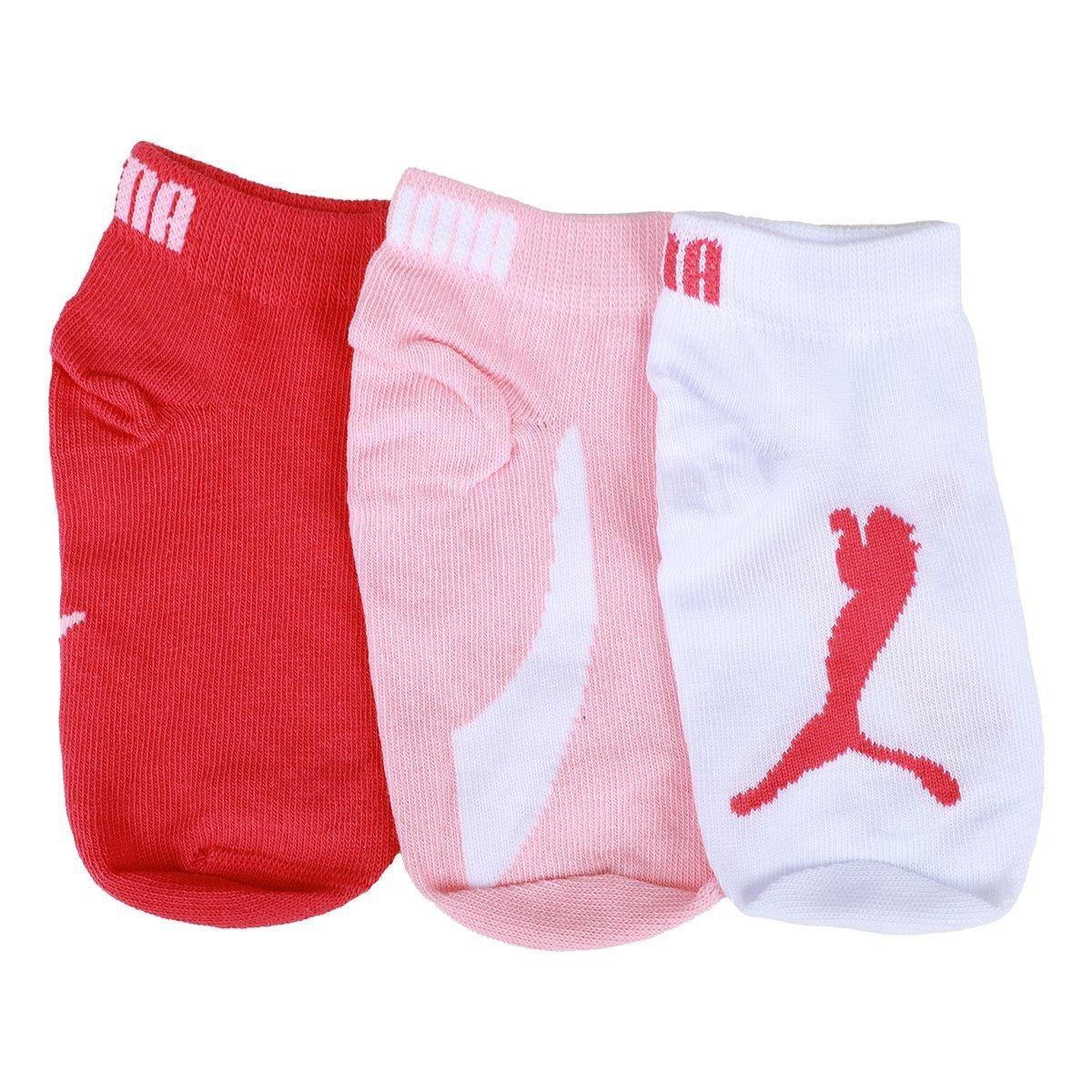 Kit Meia Sapatilha Infantil Puma C/ 3 Pares Menina - 1