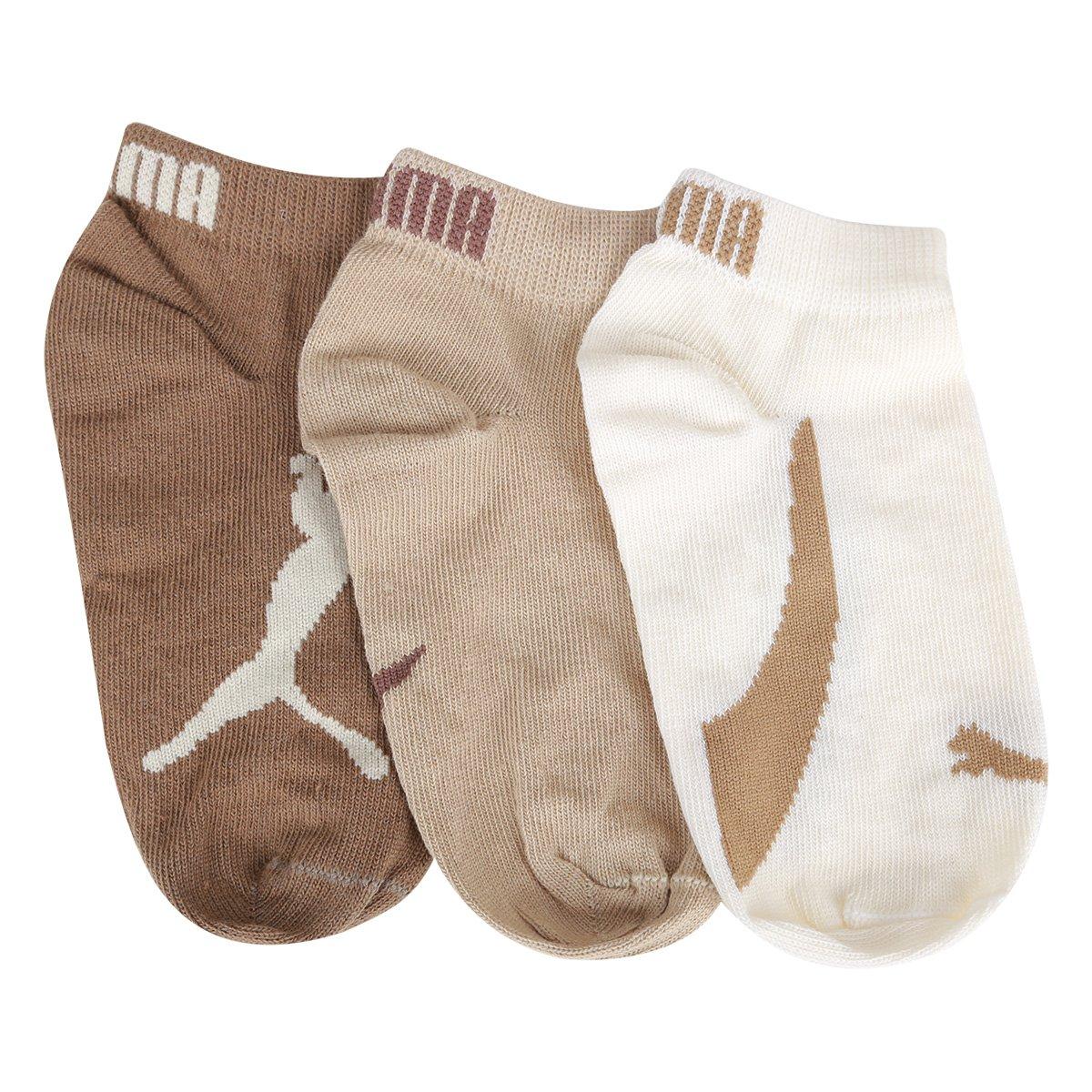 Kit Meia Sapatilha Infantil Puma C/ 3 Pares Menino - 1