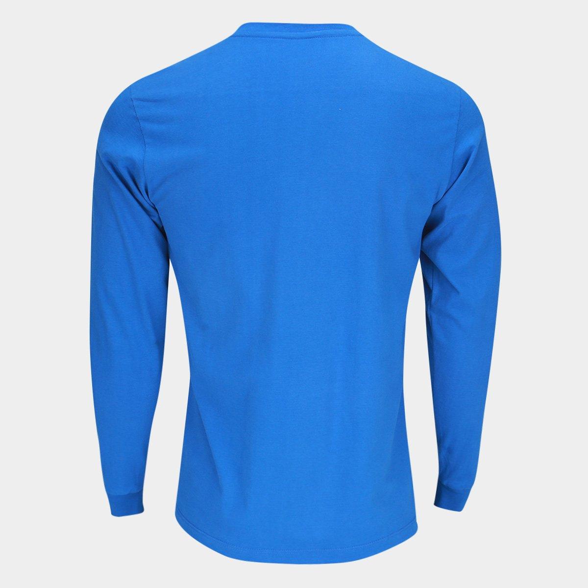 Camisa Cruzeiro RetrôMania Libertadores 1976 Manga Longa Masculina - 2