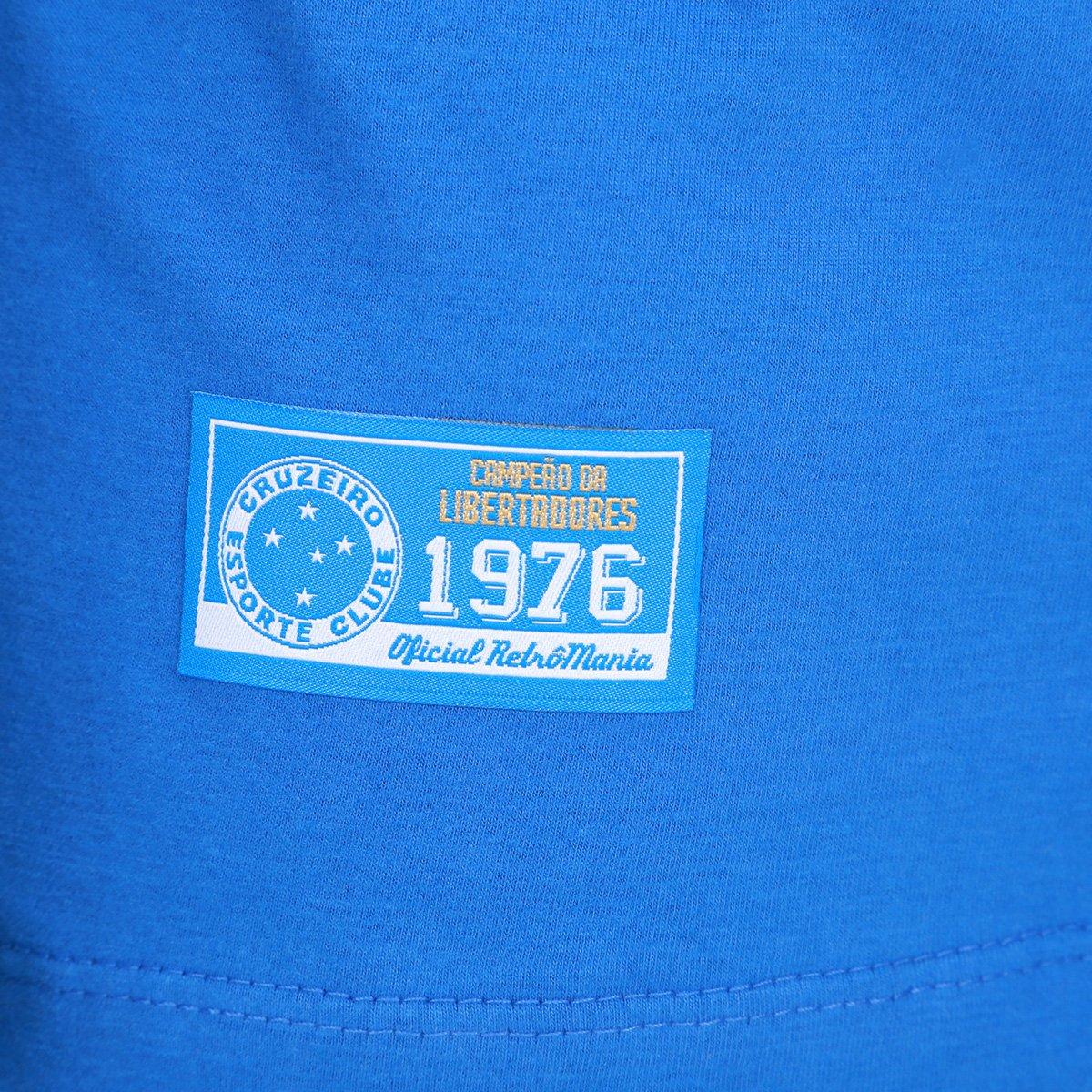 Camisa Cruzeiro RetrôMania Libertadores 1976 Manga Longa Masculina - 4