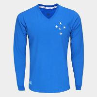 Camisa Cruzeiro RetrôMania Libertadores 1976 Manga Longa Masculina - 1