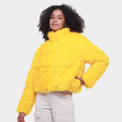 Jaqueta Colcci Peluciada Feminina