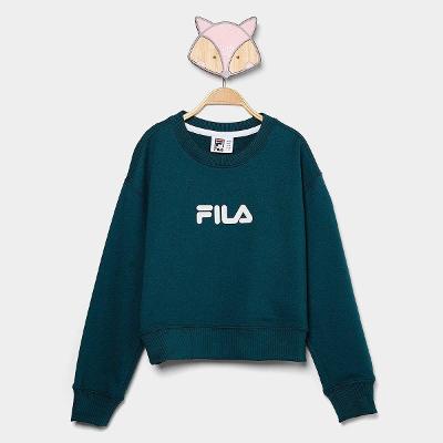 Moletom Infantil Fila Regular Letter Light Menina