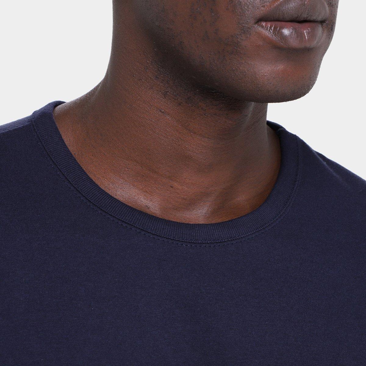 Kit Camiseta Hering Slim Masculina 5 Peças - 4