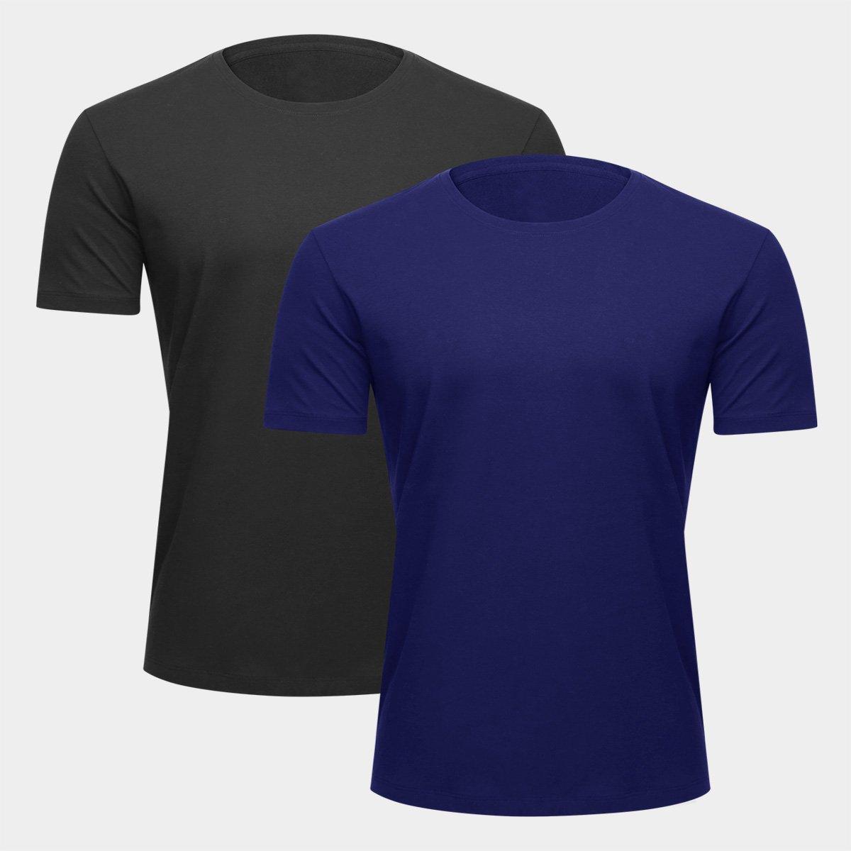 Kit Camiseta Hering Slim Masculina 2 Peças - 1