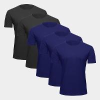 Kit Camiseta Hering Slim Masculina 5 Peças - 1