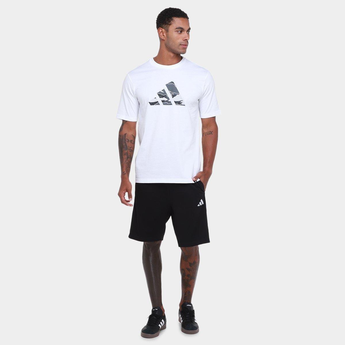 Shorts Adidas 3 Stripes Alongado Masculino - 4