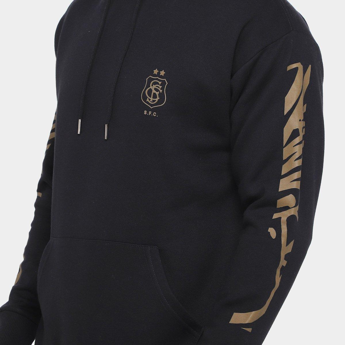 Moletom Com Capuz Santos Futebol e Arte Masculino - 3