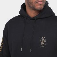 Moletom Com Capuz Santos Futebol e Arte Masculino