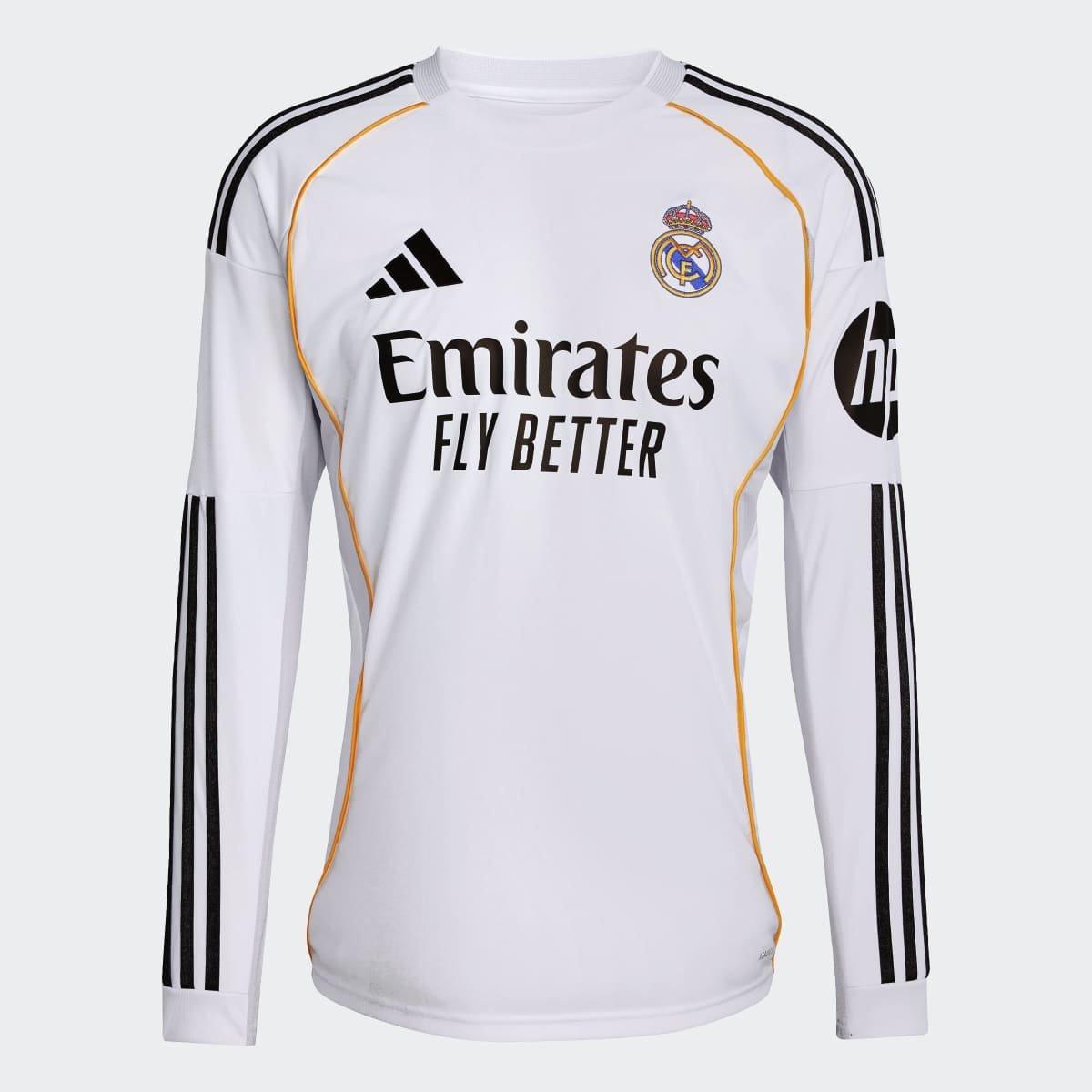 Camisa Real Madrid Manga Longa Home 25/26 s/n Torcedor Adidas Masculina - 1