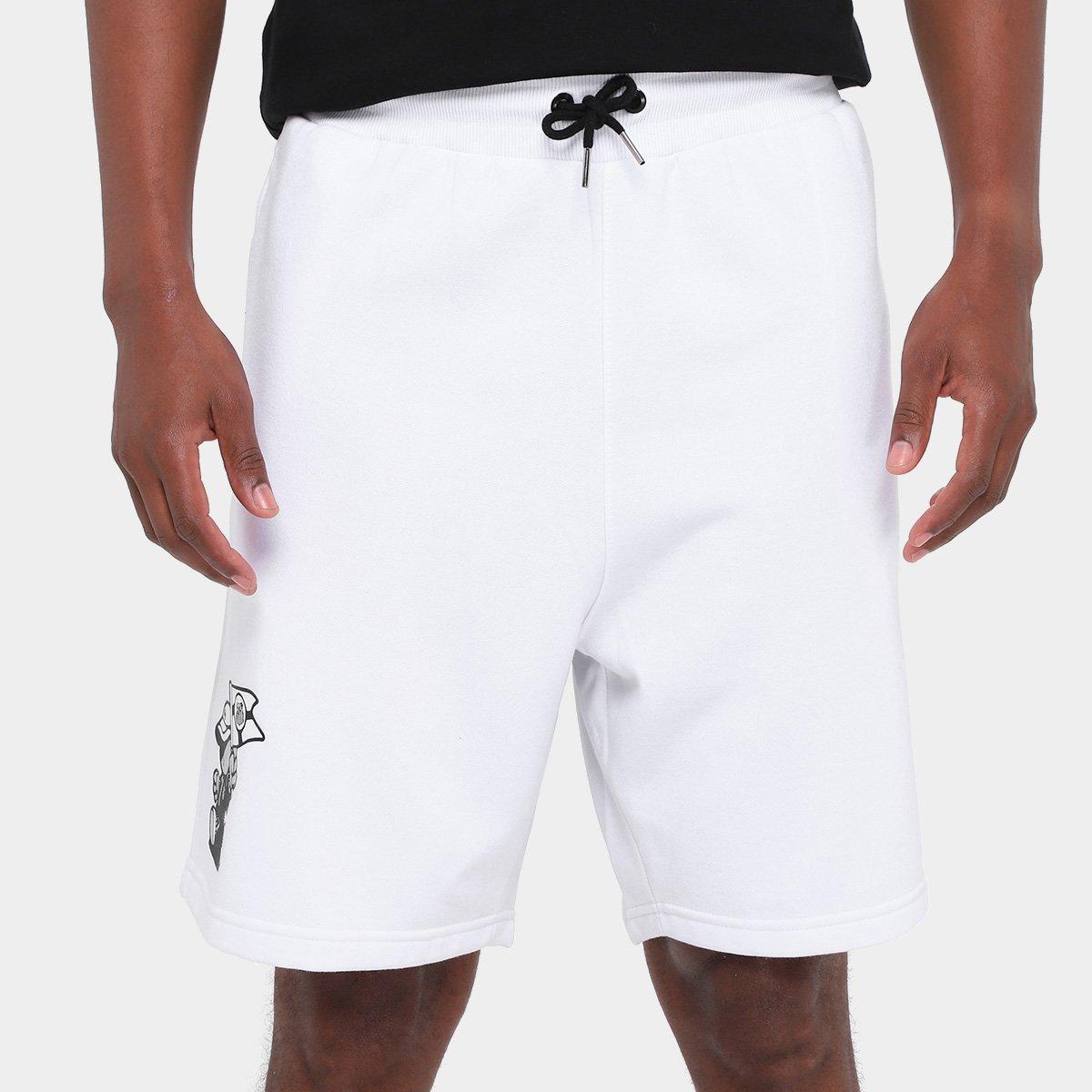 Bermuda de Moletom Santos Pela Bandeira que Ensina Masculina - 1