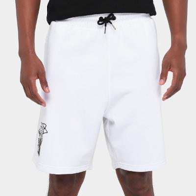 Bermuda de Moletom Santos Pela Bandeira que Ensina Masculina