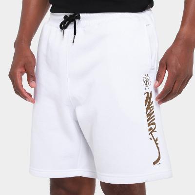 Bermuda de Moletom Santos Futebol Arte Masculina