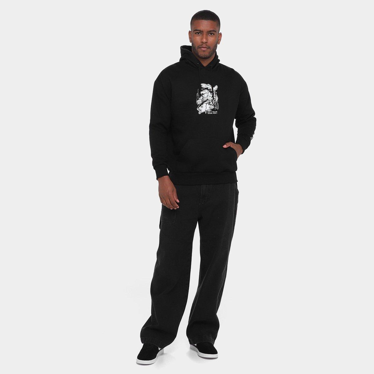 Moletom Com Capuz Santos Com Peixe Aonde For Masculino - 5