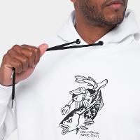 Moletom Com Capuz Santos Com Peixe Aonde For Masculino - 3