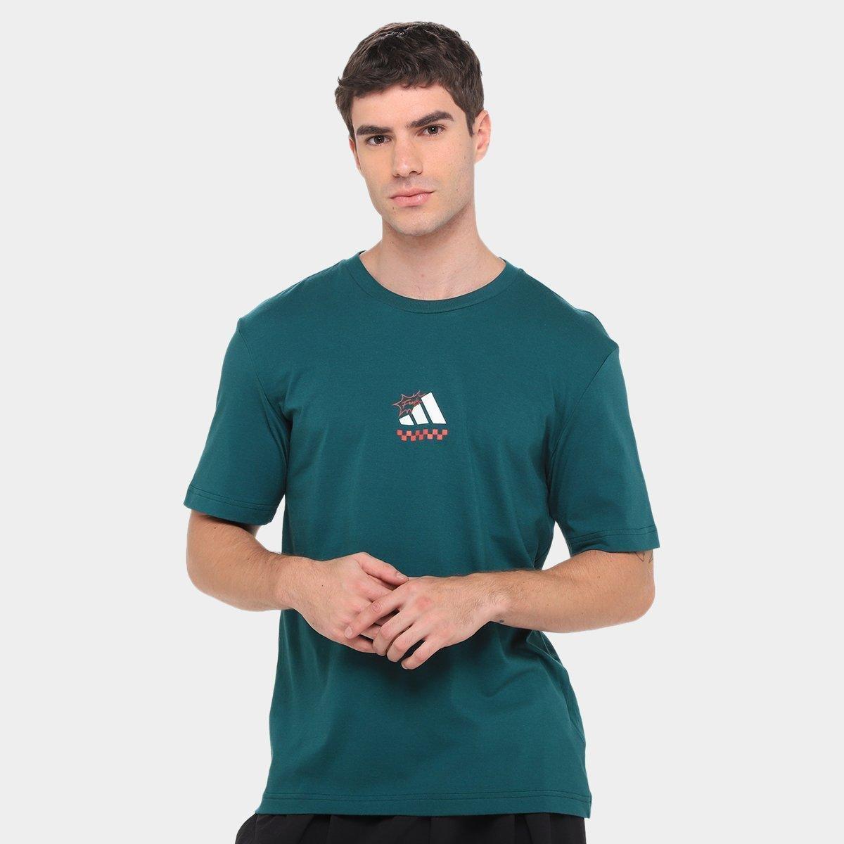 Camiseta Adidas Gráfica Pizza Masculina - 1