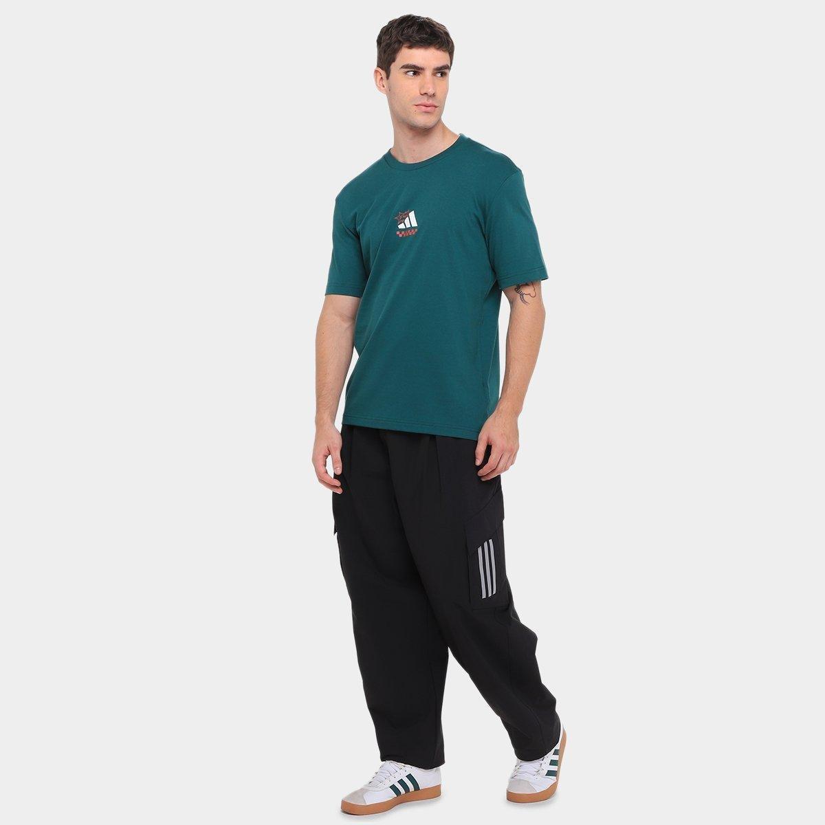 Camiseta Adidas Gráfica Pizza Masculina - 4
