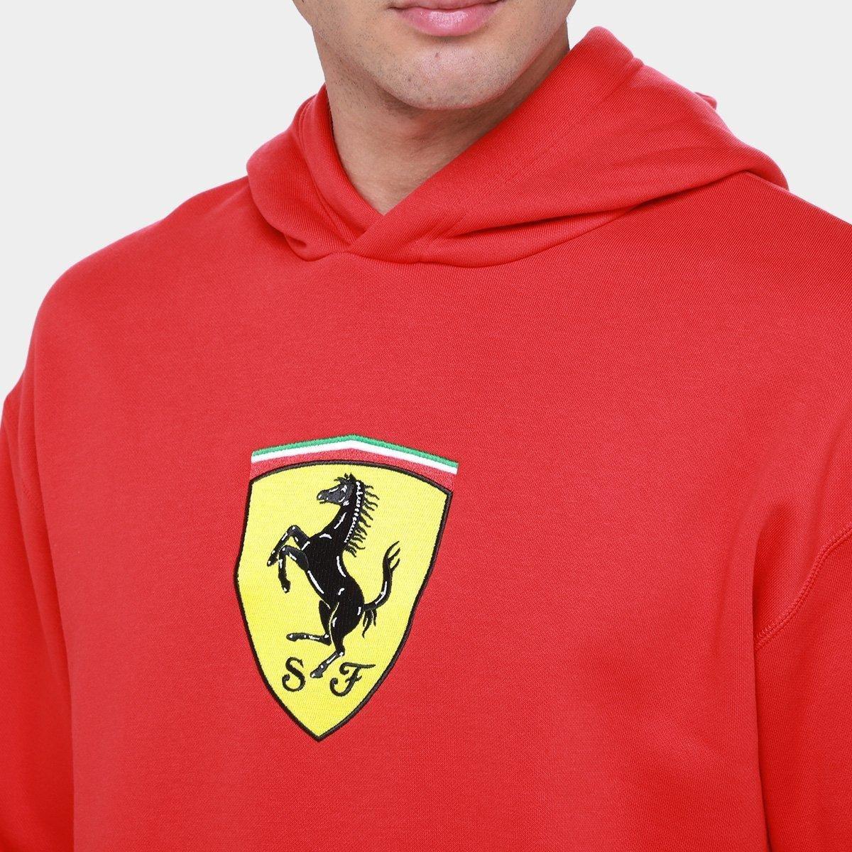 Moletom Com Capuz Puma Ferrari Race Big Shield Masculino - 3