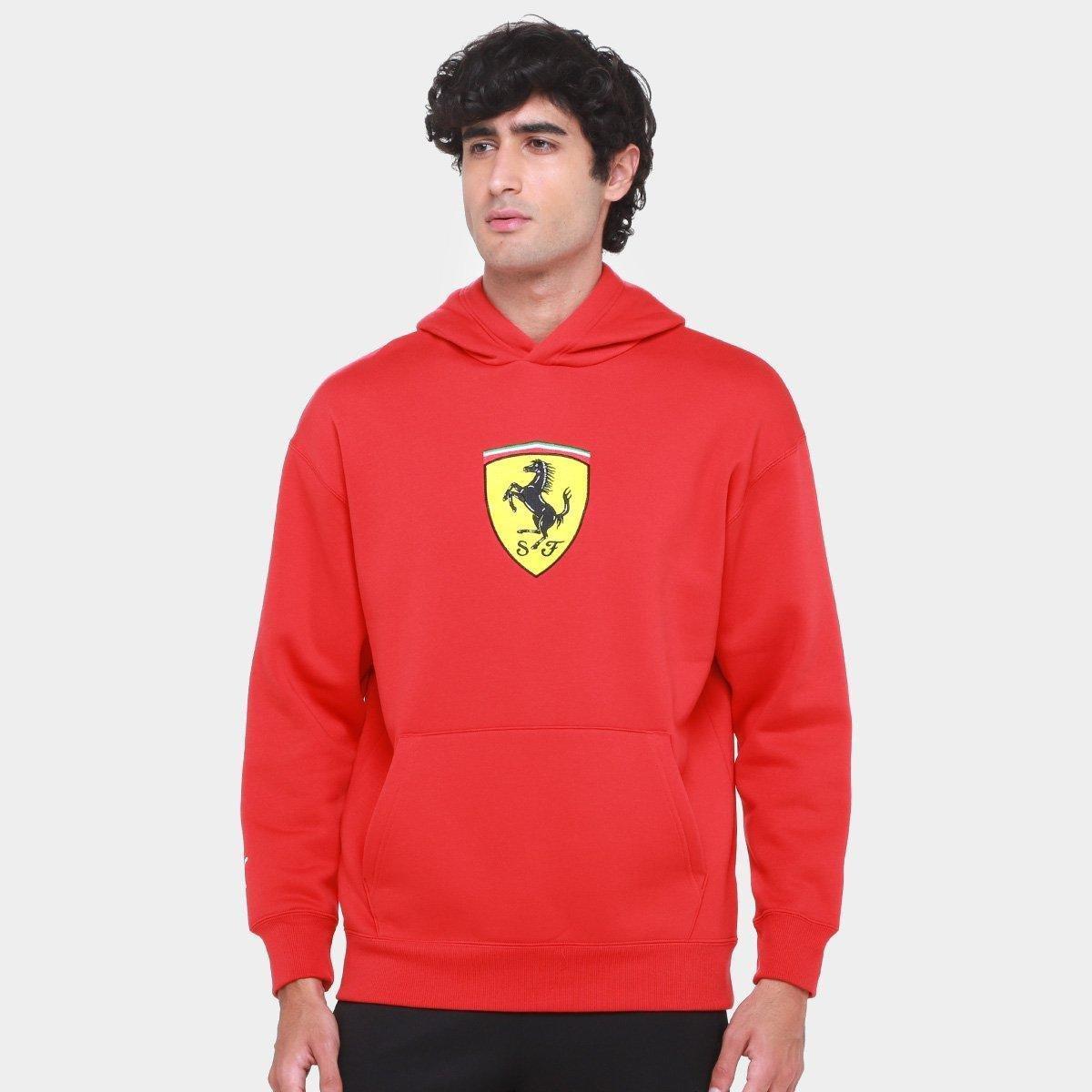 Moletom Com Capuz Puma Ferrari Race Big Shield Masculino - 1
