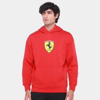 Moletom Com Capuz Puma Ferrari Race Big Shield Masculino