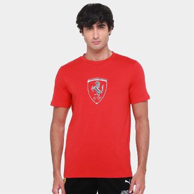 Camiseta Puma Ferrari Race Tonal Big Shield Masculina