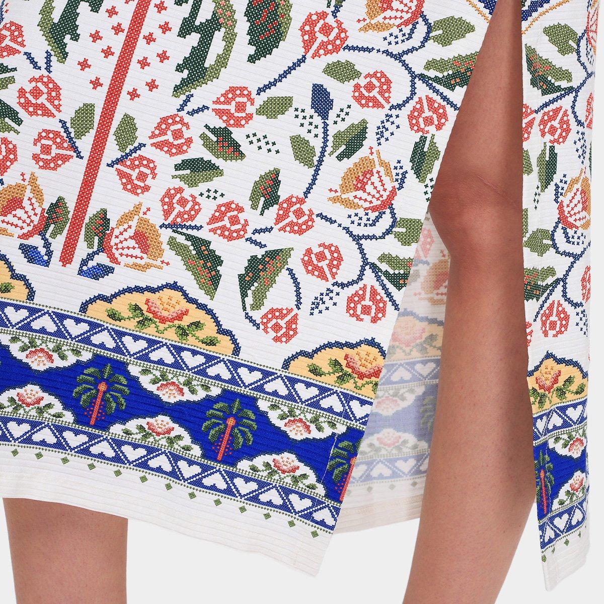 Vestido Farm Midi Sonho Guaraná - 5