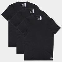 Kit Camiseta Adidas Básicas 3 Peças Masculino - 1