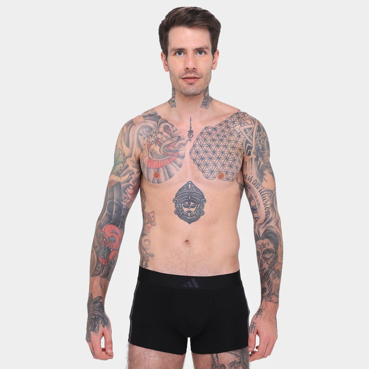 Kit Cueca Boxer Adidas  Baixa Com 2 Peças - 2