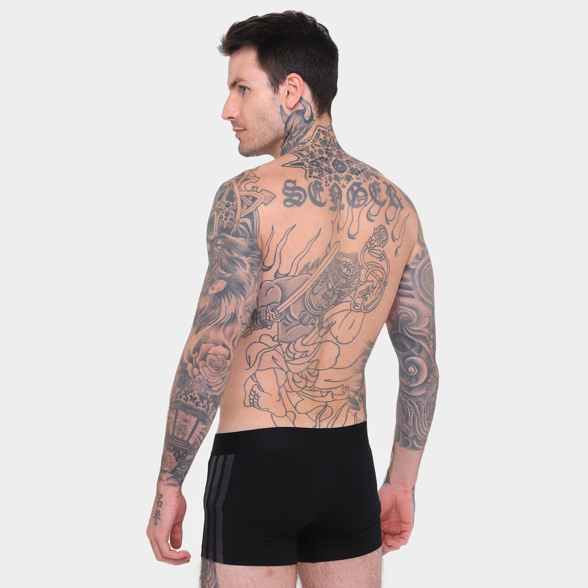 Kit Cueca Boxer Adidas  Baixa Com 2 Peças - 3