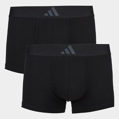 Kit Cueca Boxer Adidas  Baixa Com 2 Peças