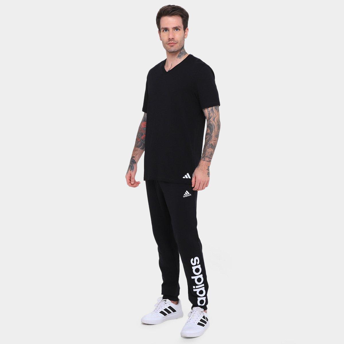 Kit Camiseta Adidas Gola V 3 Peças Masculino - 7