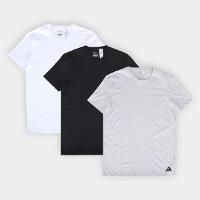 Kit Camiseta Adidas Gola V 3 Peças Masculino - 1