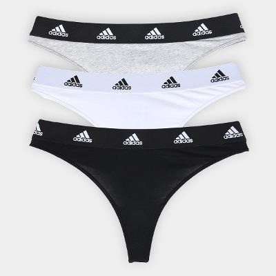 Kit Calcinha Adidas Fio Dental 3 Peças