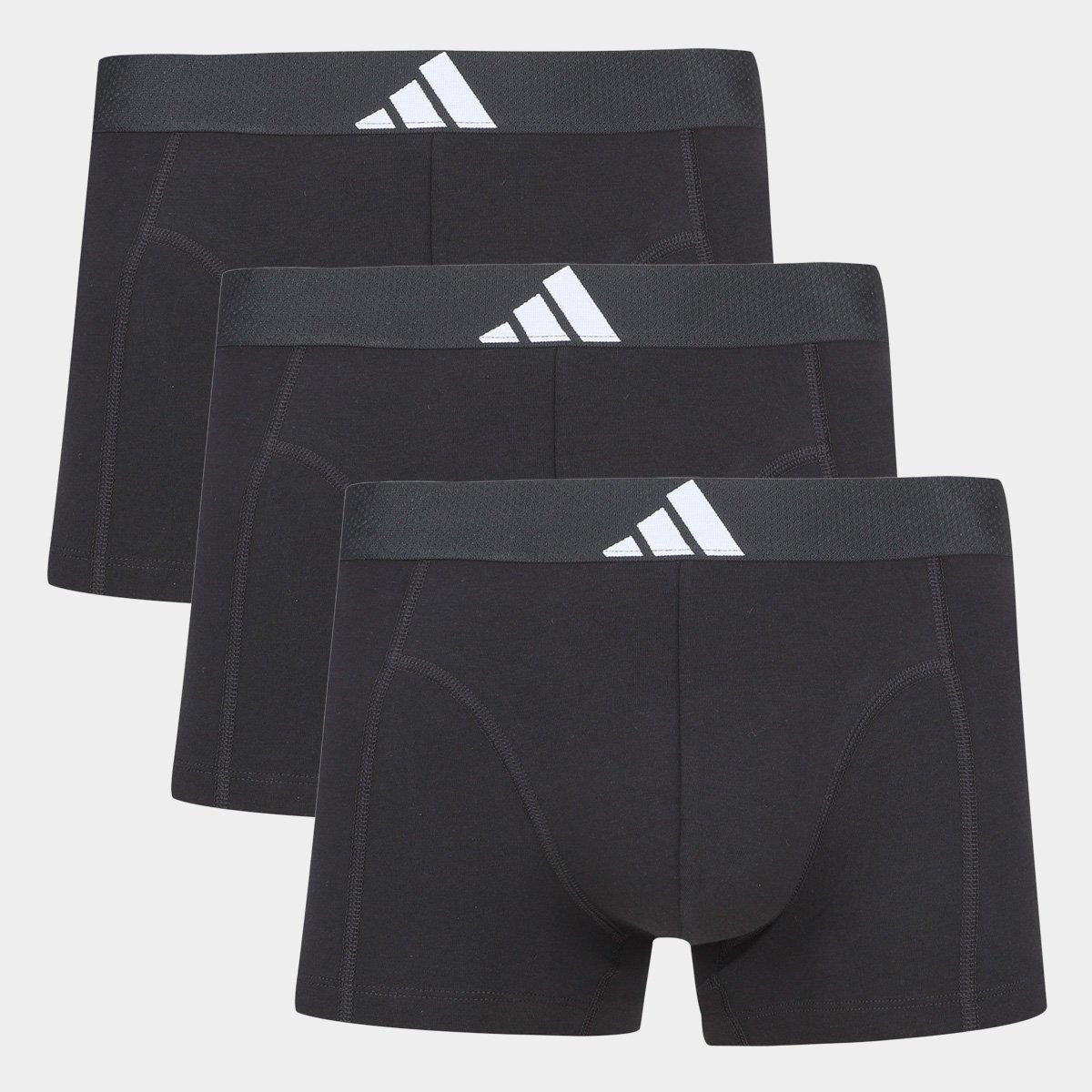 Kit Cueca Boxer Adidas 3 Peças - 1