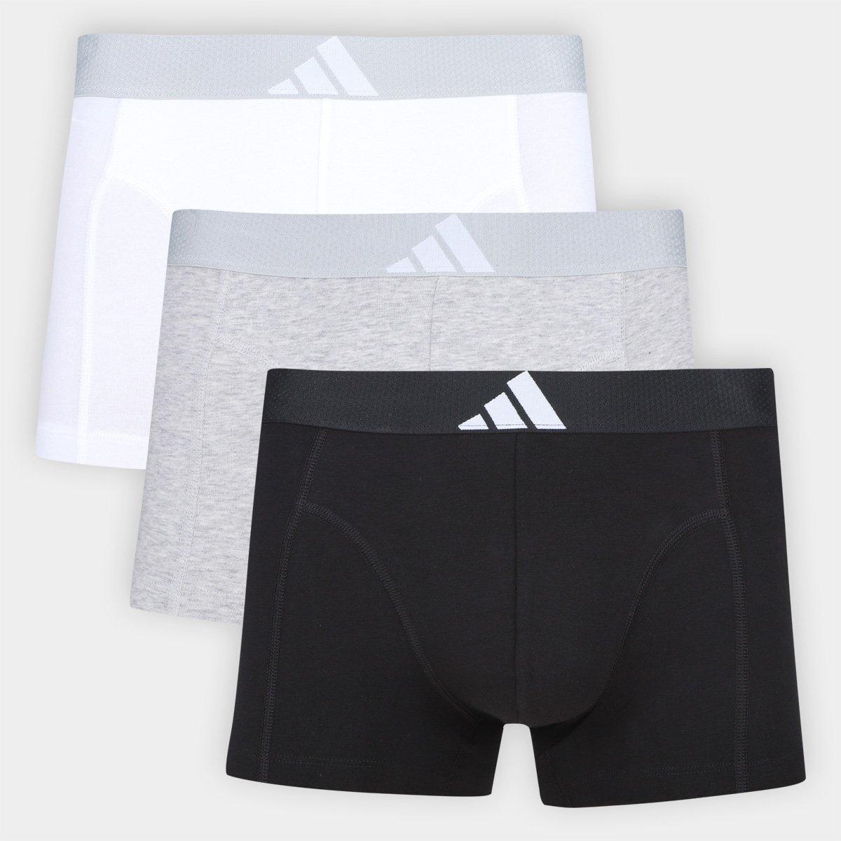 Kit Cueca Boxer Adidas 3 Peças - 1