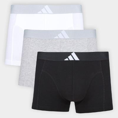 Kit Cueca Boxer Adidas 3 Peças