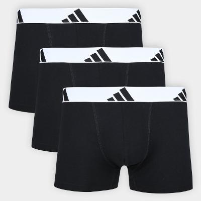Kit Cueca Boxer Adidas  3 Peças