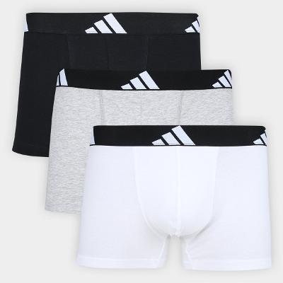 Kit Cueca Boxer Adidas  3 Peças