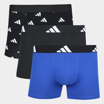 Kit Cueca Boxer Adidas  3 Peças