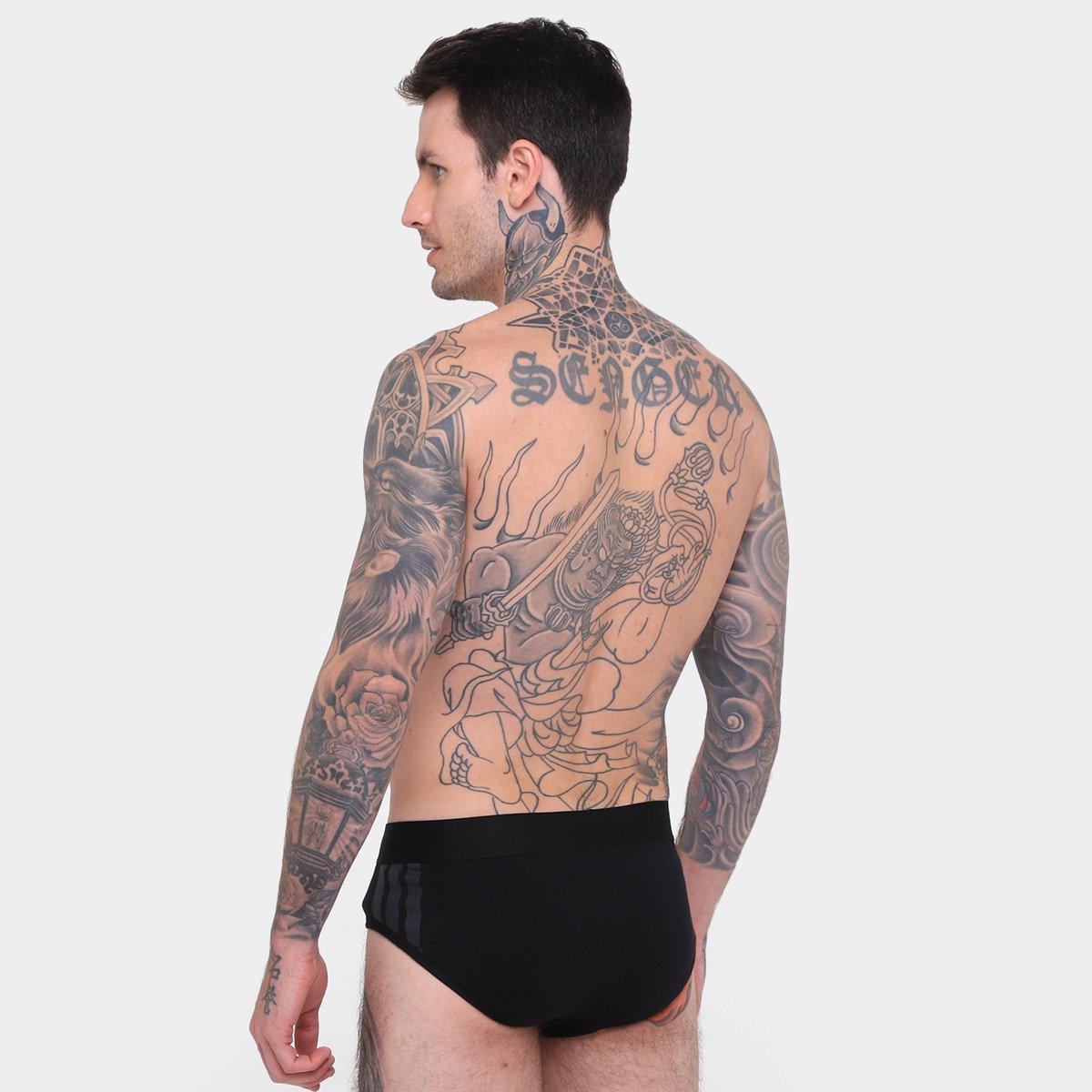 Kit Cueca Slip Adidas Cavada 2 Peças - 3