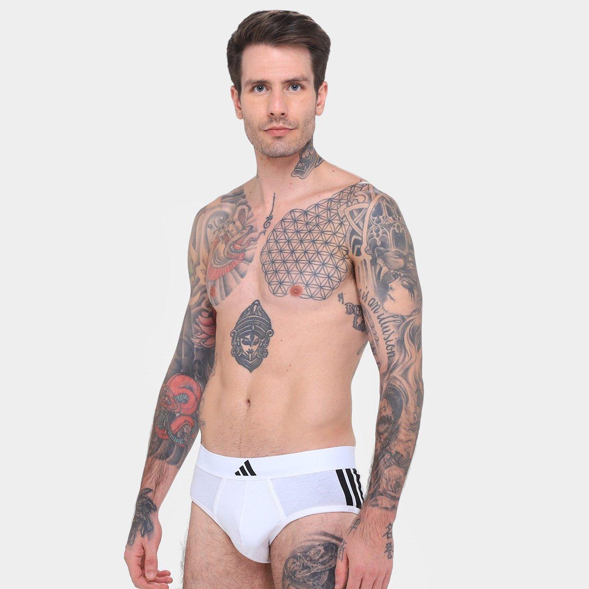 Kit Cueca Slip Adidas Cavada 2 Peças - 4