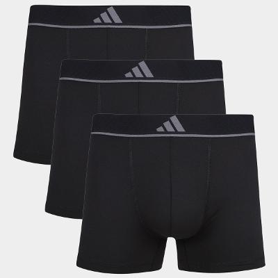 Kit Cueca Boxer Adidas 3 Peças