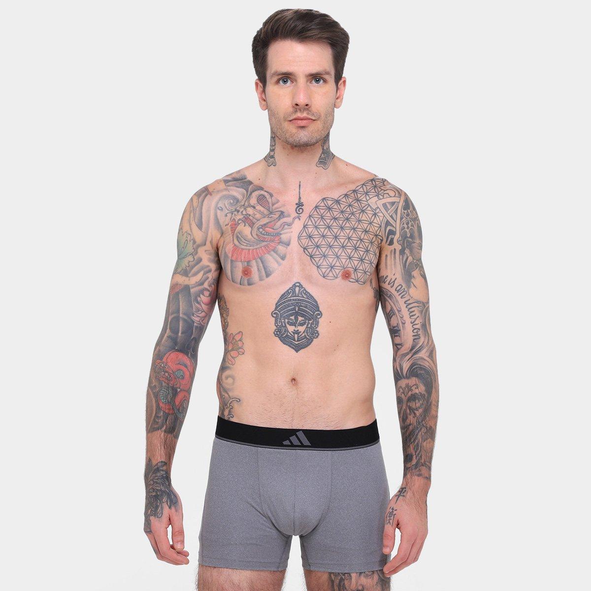 Kit Cueca Boxer Adidas 3 Peças - 4